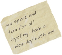m4 sport and fun for all cycling  have a nice day with m4   